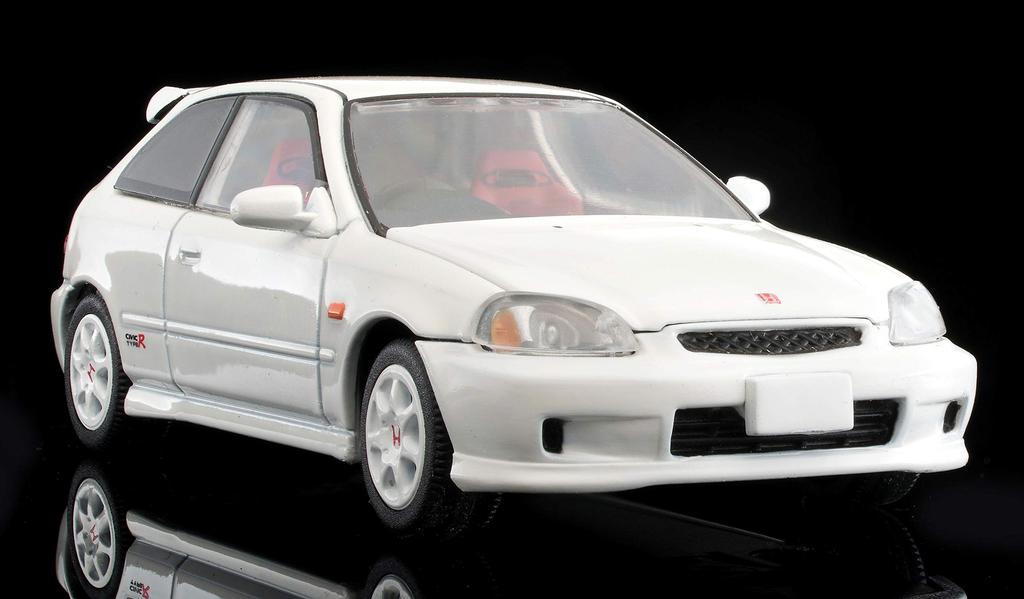 Tomytec Tomica Limited Vintage Neo Scale Honda Civic Type R 1999 White First Order Limited Finished Product 1/64 LV-N165c (Manufacturer's Edition)