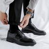 Extra Large Size Men's Casual Men's Shoes Formal Groom Wedding Shoes British Suit Small Leather Shoes