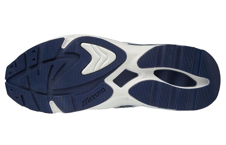 Men's Sneakers Mizuno Wave Rider 1 Vintage Textile, Synthetic Leather Slip Resistant, Abrasion Resistant,