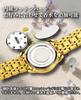 OLEVS Women's Scented Quartz Watch with Metal Band, Waterproof, Luminous, Date Display, Diamonds, Casual and Stylish, Gold
