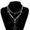 3Pcs Multilayered Star Necklace Stylish Collarbone Chain Versatile Choker Neck Chains for Daily Wear and Casual Outfits