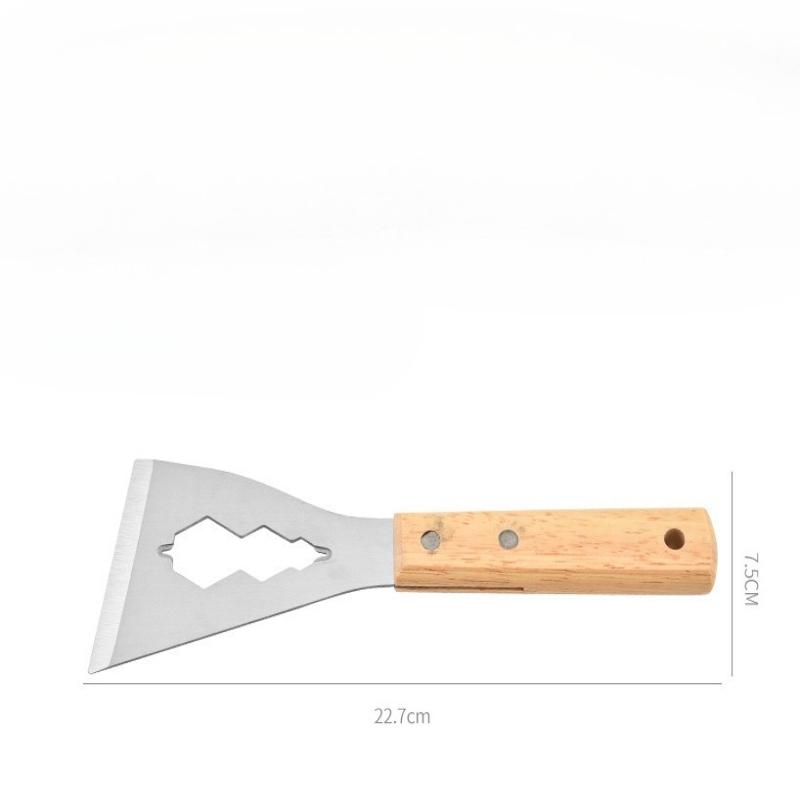 1pc Shovel Multifunctional Long Handle Thickened Stainless Steel Kitchen Cleaning Tool Household Dust Scraping Heavy Duty