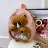 Large Capacity Capybara Plush Backpack Animal Cartoon Backpack  Kids Birthday Gift