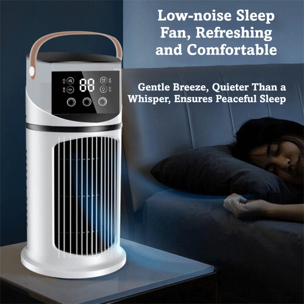 8H Timer Air Cooler 9 Speeds Water Cooling Fan Spray Cooler Mobile Air Conditioning  Office Use