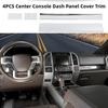 Chrom Center Console Co-pilot Dashboard Strips Trim Set For Ford F150 2015-