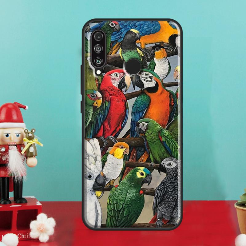 Animal Parrot Birds For Huawei Nova 10 9 SE 12i 12s 11i 8i Y90 Y60 Y70 Y72 Y73 Y61 Y91 P30 P40 Lite P60 Pro Case