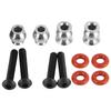 2pcs Aluminum Alloy Front Shock Struts Damper Spare Parts Fit for Outcast 1Celsius10 RC Model
