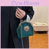 Borsa da Donna Vintage Stile Cinese Pochette a Conchiglia in Velluto Con Catena Per Eventi Serali