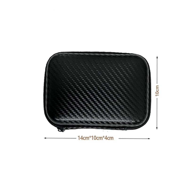 Car Terminal Removal Hard Case Portable Storage Bag Car Repair Tool Kit Storage Carbon Fiber Pattern with Zipper Bag