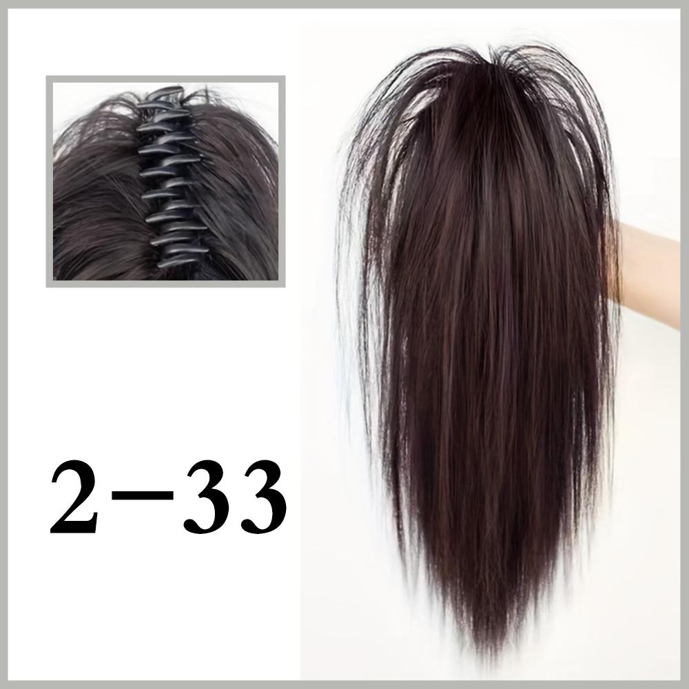 MISSQUEEN Sintetico Nero Mezza Coda di Cavallo Cascata Coda di Cavallo Artiglio Dei Capelli Clip Parrucchino Per Capelli Coda di Cavallo per Le Donne Uso Del Partito