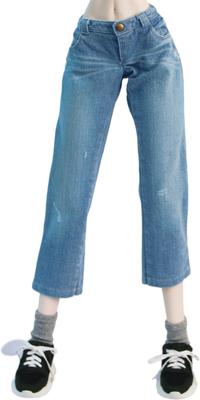 DD-kompatibel Okayama-Verarbeitung beschädigte weite Jeans Hellblau KOJIMA-Verarbeitung Jeans verwaschene Verarbeitung Jeans weite Jeans Stretch-Denim Vintage