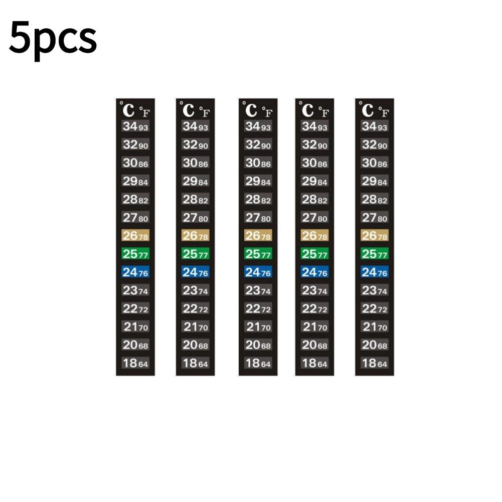 Digital Aquarium Home Stick-on Thermometer Fish Tank Strip Dual Scale C/F Discolor Temperature Measurement Sticker Tools
