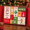 Reusable Gift Packaging Box Empty Advent Calendar Boxes to Fill, 12 Days Fillable Christmas Countdown Hard Cardboard Present Set, Holiday Numbered