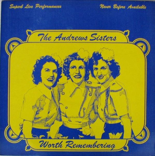 

LP Record ANDREWS SISTERS - Worth Remembering AWE41980 Magic 1980 UK Jazz Used