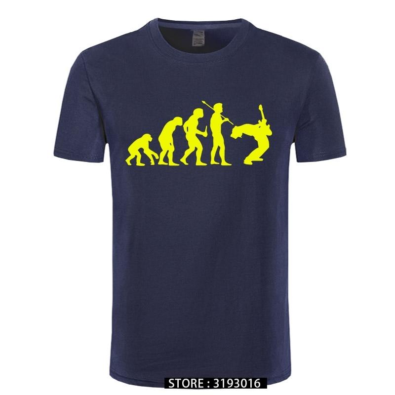 Funny Guitarist T Shirt Evolution Of a Guitarist Music Rock Guitar Musician Band Metal Mens Tshirt 31 Colors Unisex Cool Tees