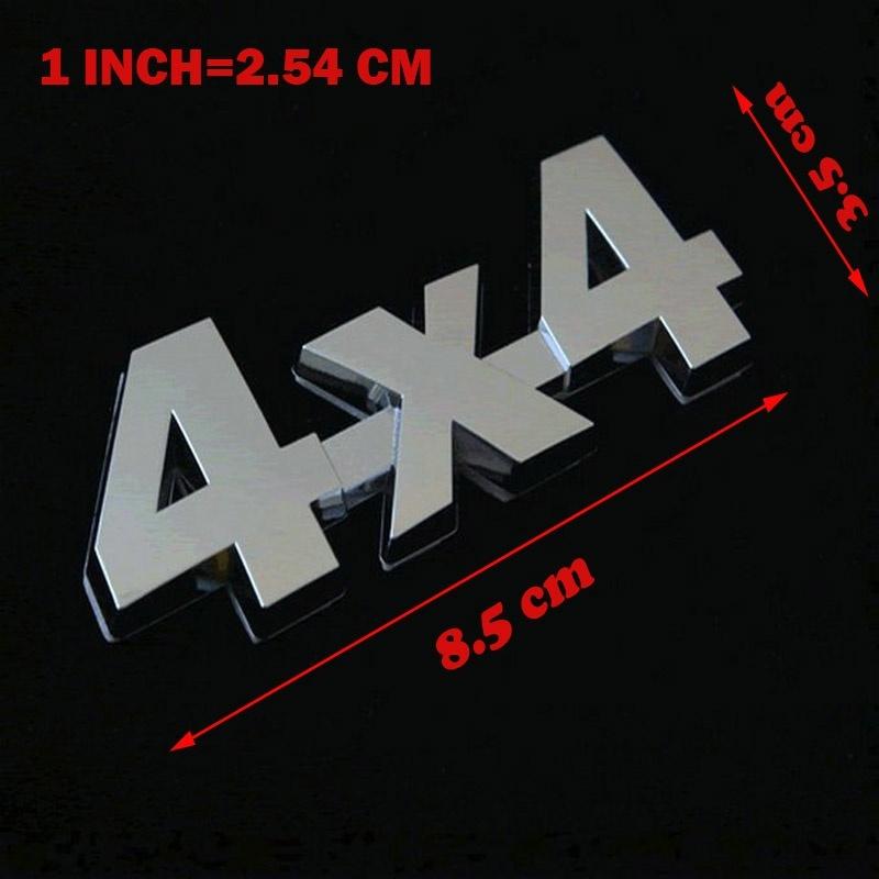 3D-Metall-4x4-Auto-Emblem, Automobil-Abzeichen, LKW-Aufkleber, Pickup-Aufkleber