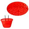 Bicycle Basket Strong Large Capacity Hollowed-out Plastic Basket Multifunctional Item Storage Removable Folding Bike Organizer Front Basket Cycling