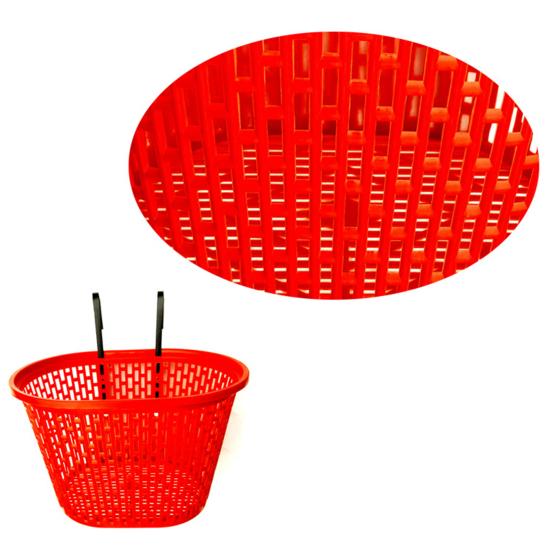Bicycle Basket Strong Large Capacity Hollowed-out Plastic Basket Multifunctional Item Storage Removable Folding Bike Organizer Front Basket Cycling