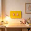 Minimalist Double-Button Push-Button Light Switch Frame, No Drilling Required. Double-Sided Adhesive Sticker Not Included.