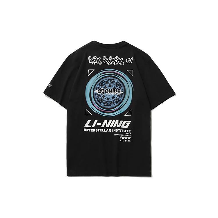 Li Ning Sports Fashion Collection T Shirt Men's Black AHSR167-3