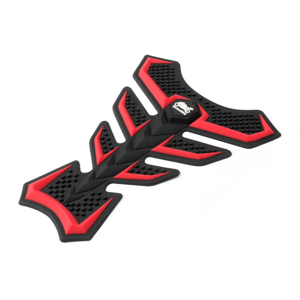 3D Gummi Universal Motorrad Kraftstoff Gastank Pad Schutz Aufkleber Aufkleber Rot