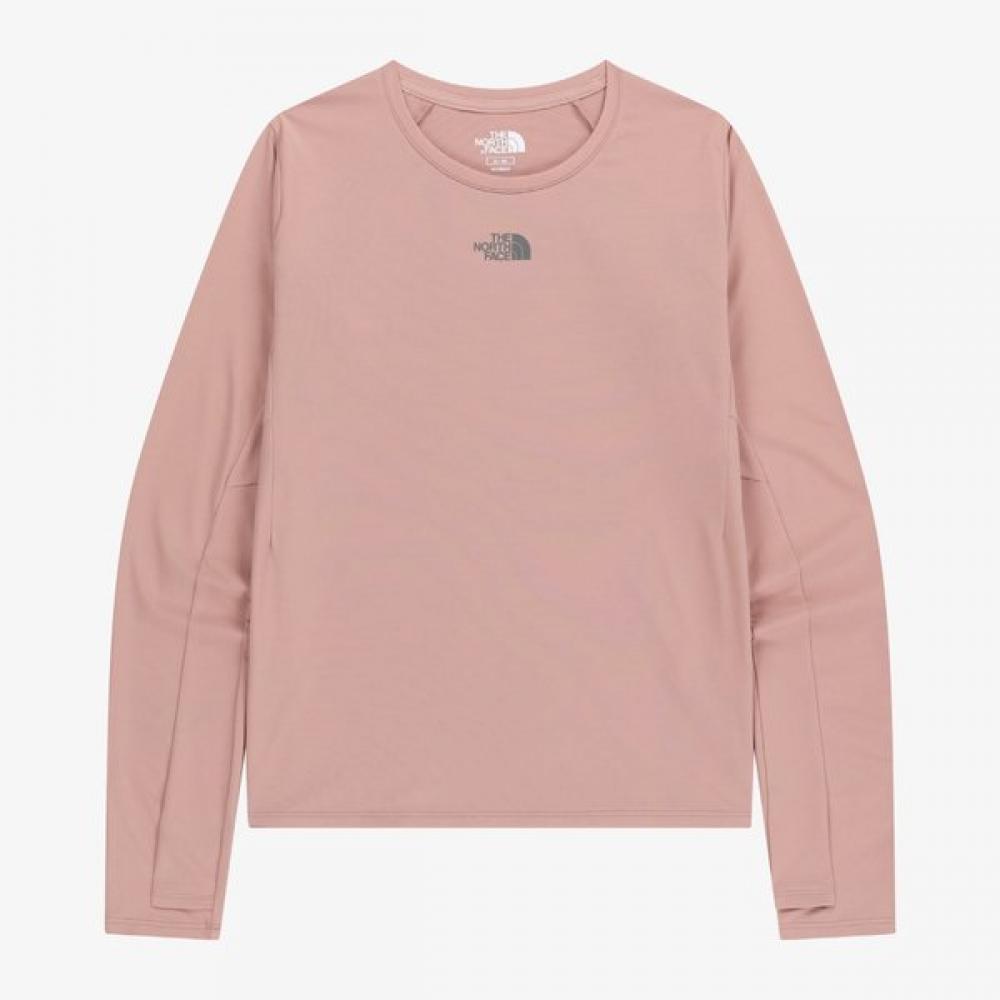 

The North Face Women S Step Up Long Sleeve Tee grayiSh Pink Nt7tr81l GRAYISH PINK/085