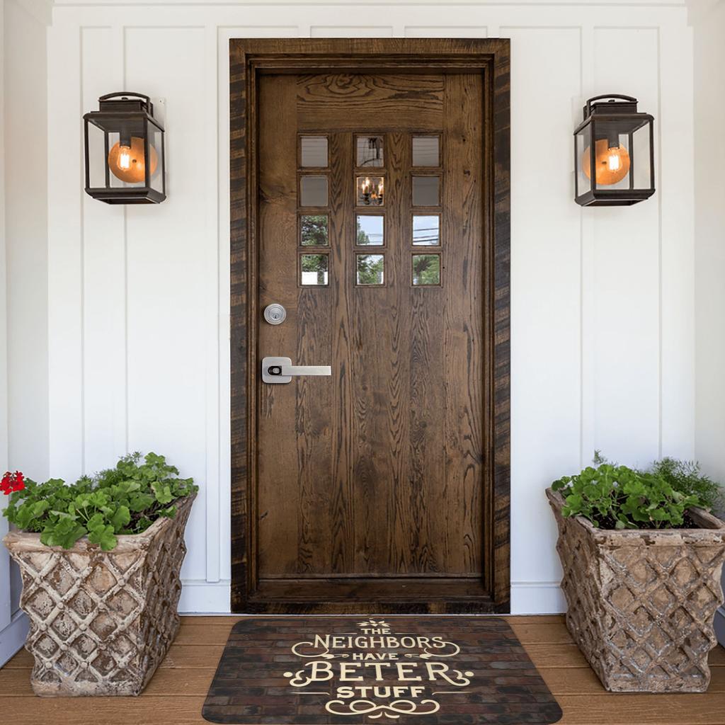The Neighbors Have Better Stuff Funny Front Door Mat Anti-Slip Indoor Quick Dry Doormat Floor Bath Entrance Rug Carpet