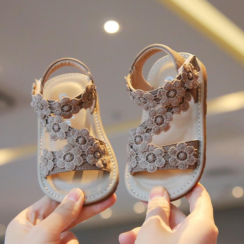 

Летняя обувь с мягкой подошвой для девочек 1-3 лет с открытым носком, пляжная обувь, летняя дышащая обувь для малышей, модная обувь для маленькой принцессы 19 yards inner length 14CM абрикосовый