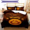 3pcs Galatasaray Sk Logo Pattern Bedding Set Duvet Cover Set Includes Duvet Cover &pillowcases,perfect All Season Bedroom Decoration&gift
