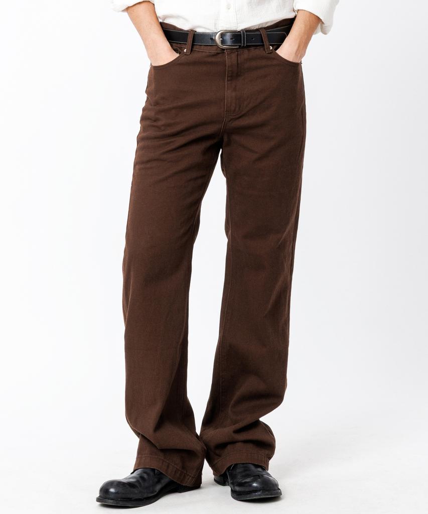Tegseu Tx212 Semi-Flare Denim (Brown)