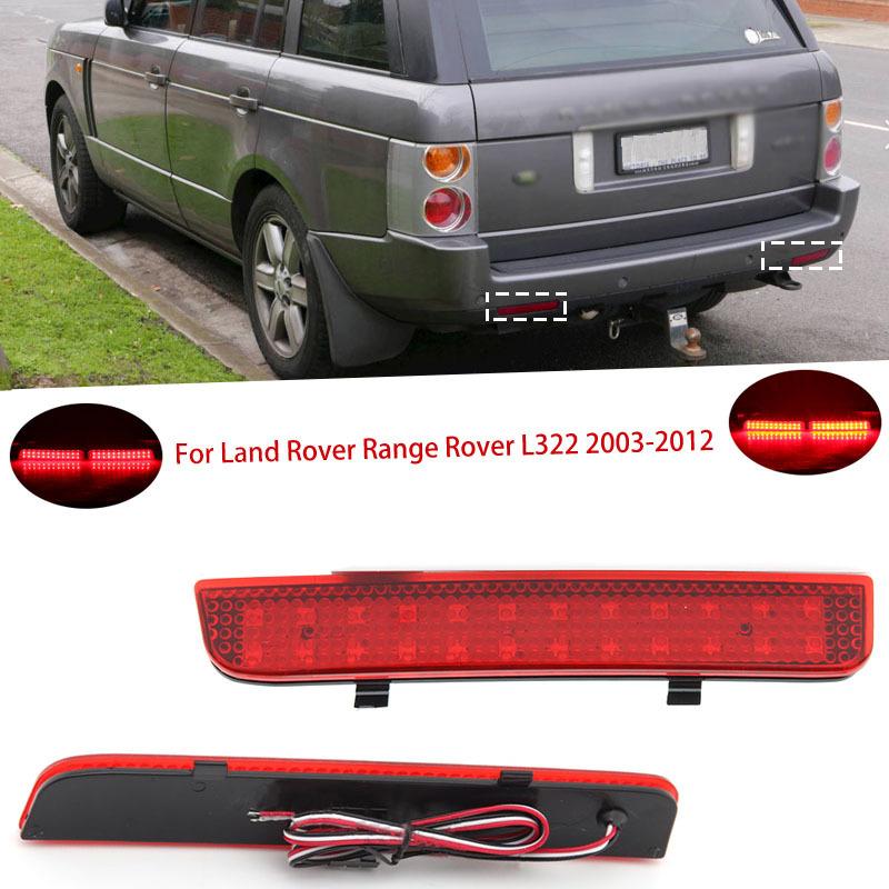 Car LED Rear Bumper Reflector Reverse Turn Light Tail Brake Stop Lamp For Land Rover L322 2003-2012 /Freelander 2 /LR2 2008-2013