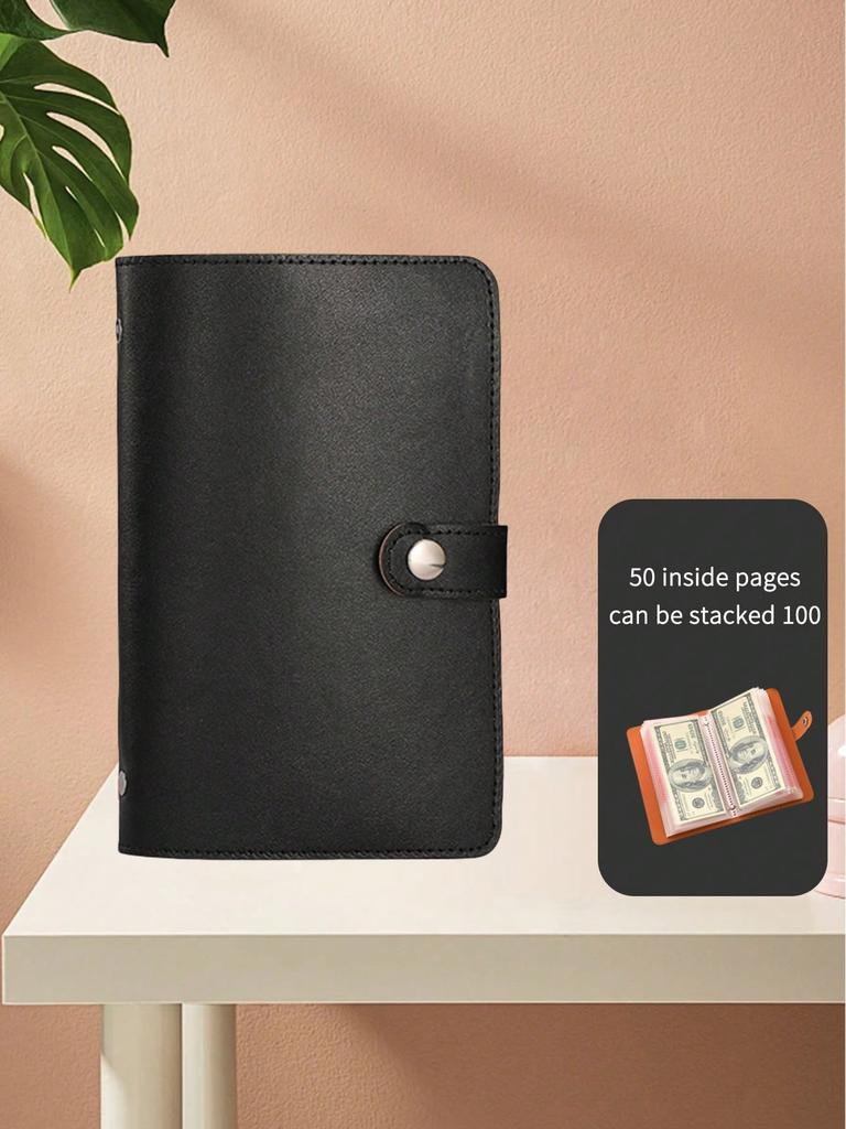 100pcs Envelopes Value Challenge Refillable Binder Money Saving Binder, Multi-Functional Loose-Leaf Storage Pouch, Portable Organizer,School Supplies