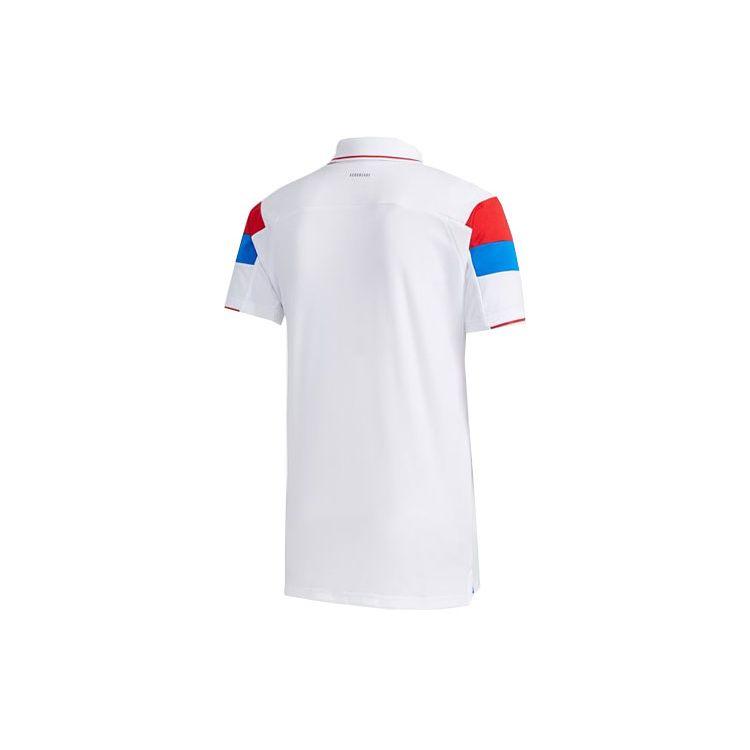 Adidas Color Block Tennis Polo Shirt Men Tops White FK1406
