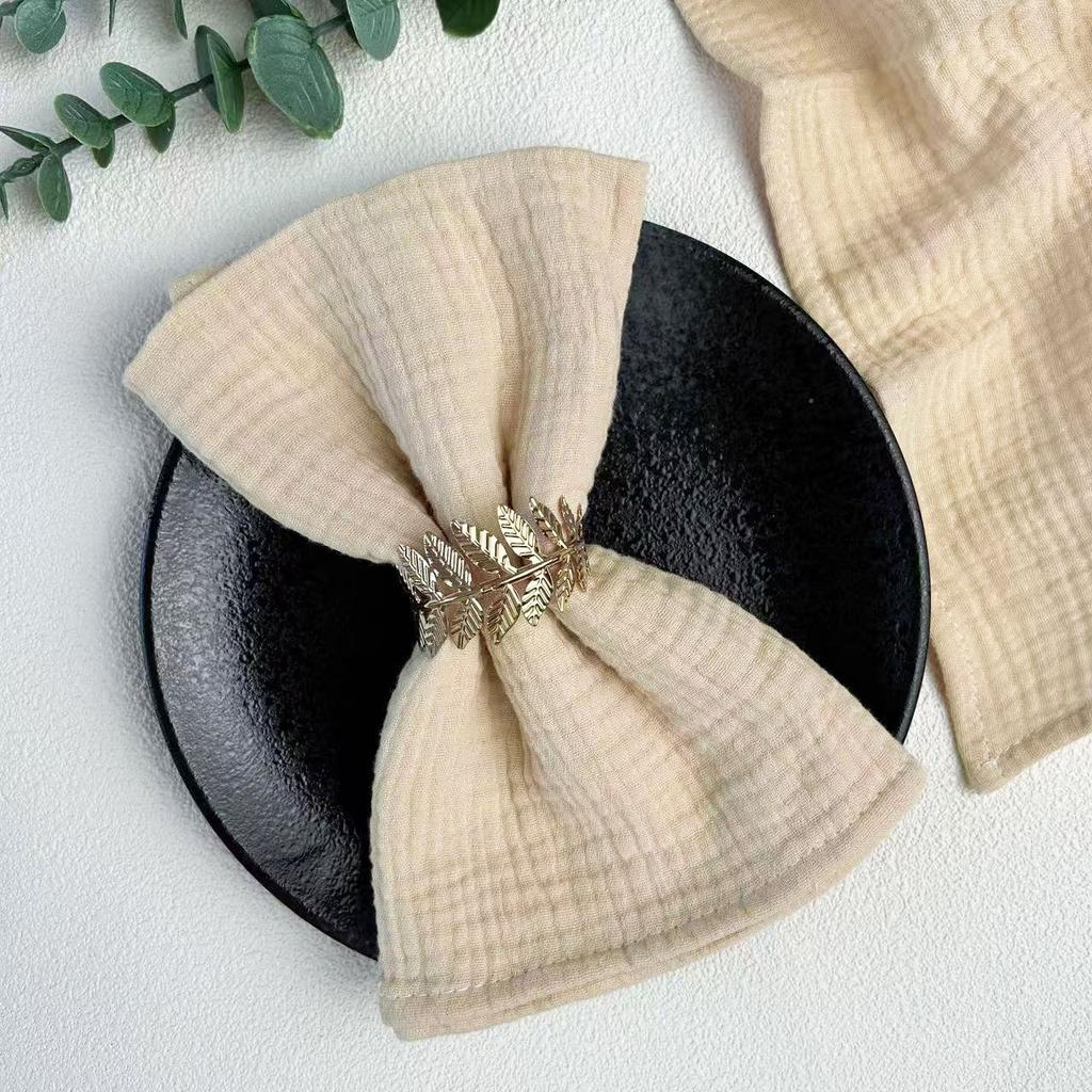 10Pcs 40x40cm Cloth Napkins Pure Cotton Gauze Napkin Handkerchief Cheesecloth Vintage Picnic Party Wedding Table Decoration