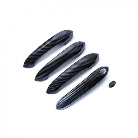 ABS Carbon Fiber Car Door Handle Cover Trim For BMW 3 Series G20 -