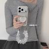 Fresh Polka Dot Fine Flash Love Bracket Ins15 for 17pro Apple 17ProMax Mobile Phone Case iPhone16