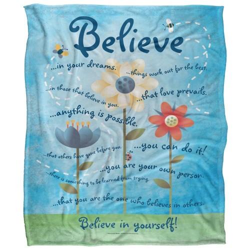 Retrorocket Studio Believe In Yourself Silky Supersoft Blanket
