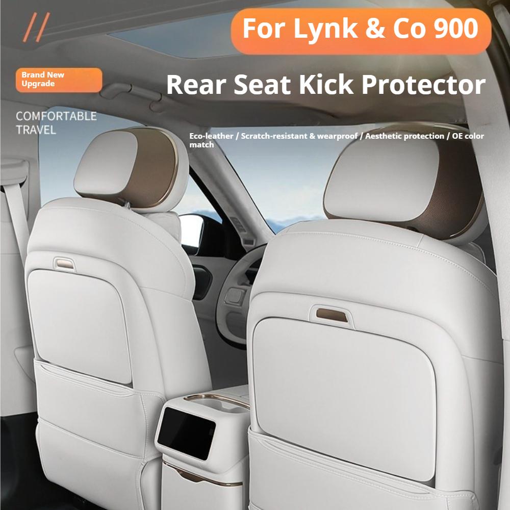 Fit For LYNK & Co 900 2025+ Car Specialized Rear Seat Anti Kick Pad Door Leather Protection Mat Interior Modification Parts