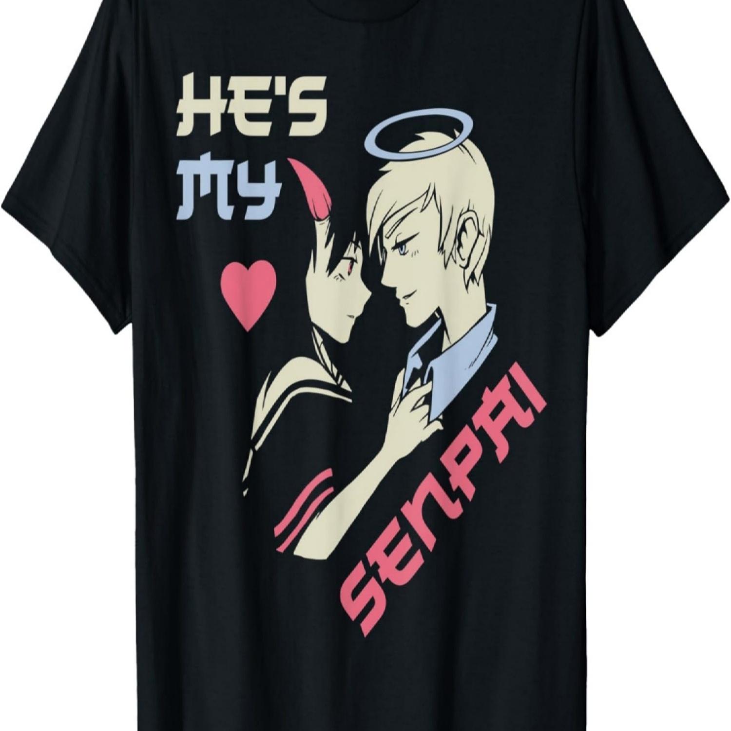 Is My Senpai Anime T-Shirt S чёрный