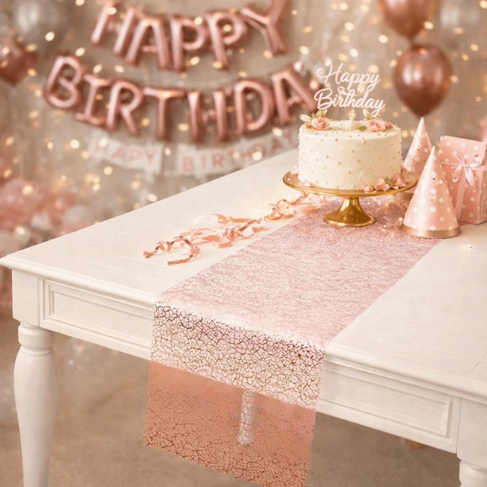Sparkling Glitter Table Runner Rectangular Sequin Tablecloth Table Runners Roll  Home Table Decor