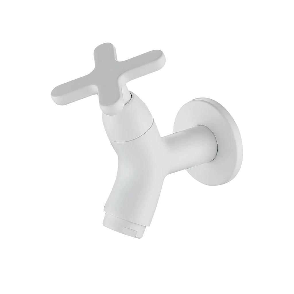 Wall Mounted Basin Brass Faucet Outdoor Garden Spout Mop Pool Tap Wash Single Cold Water Bathroom