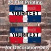 Custom Dominican Republic Metal Tin Sign Home Wall Decor