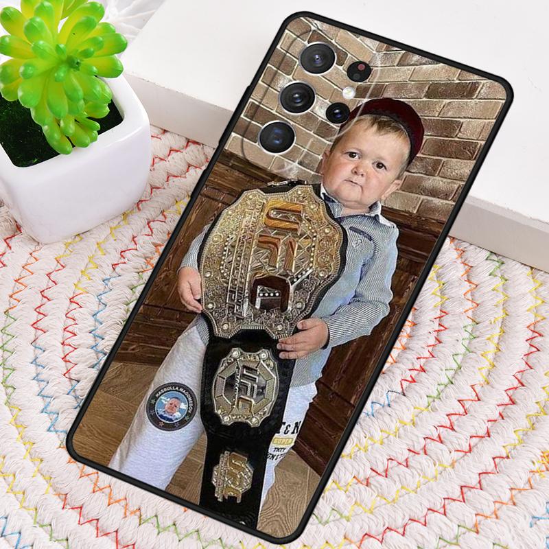 Hasbulla Fighting Meme Mini Khabib Blogger 17 Phone Case For Samsung Galaxy note 10 pro S26 S25 S24 S23 S22 S21 Plus Ultra Cover