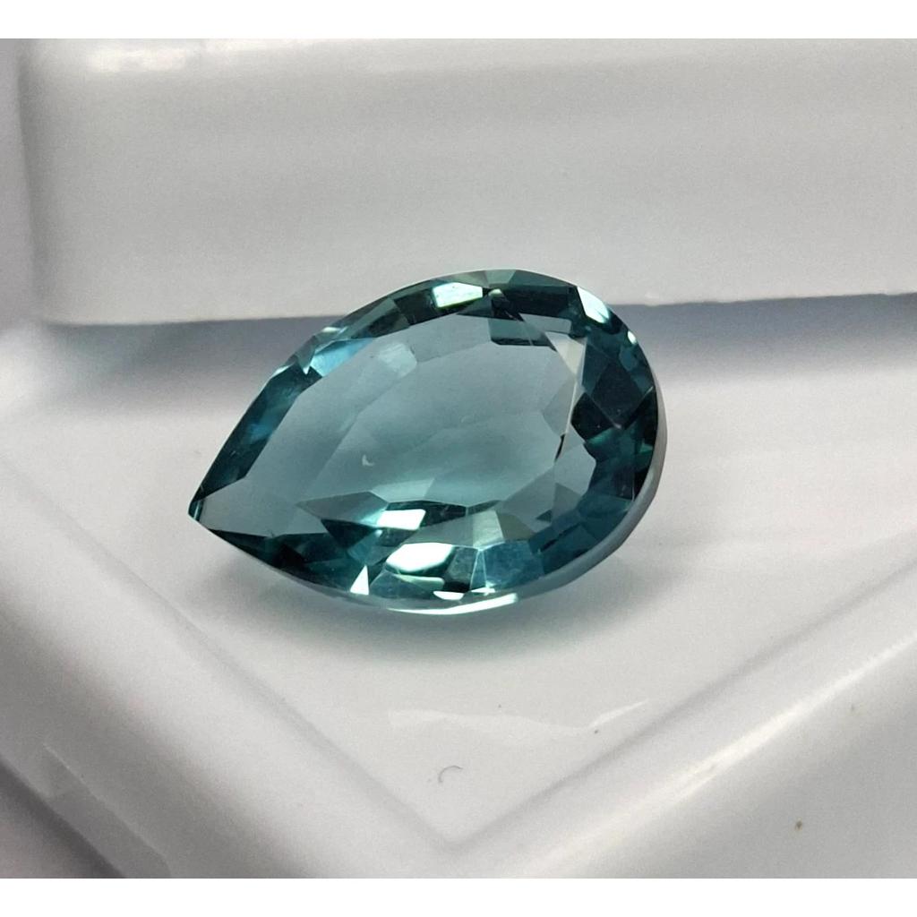 Teal Blue Tourmaline Natural 3-5 Ct Pear Cut Fabulous Certified Loose Gemstone