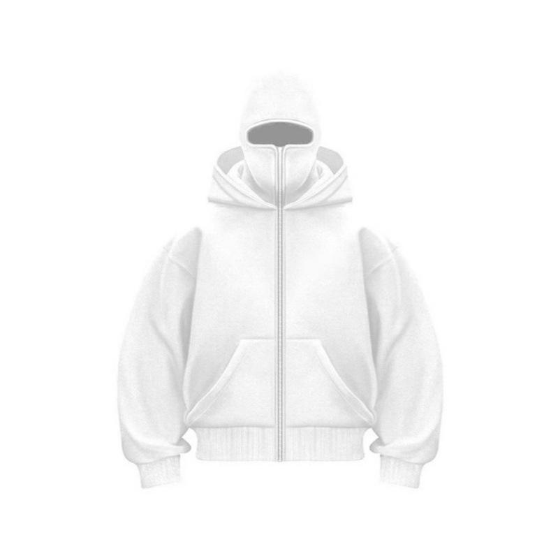 Trendy Unisex Double-Layer Hooded Zipper Sweatshirt for Autumn/Winter