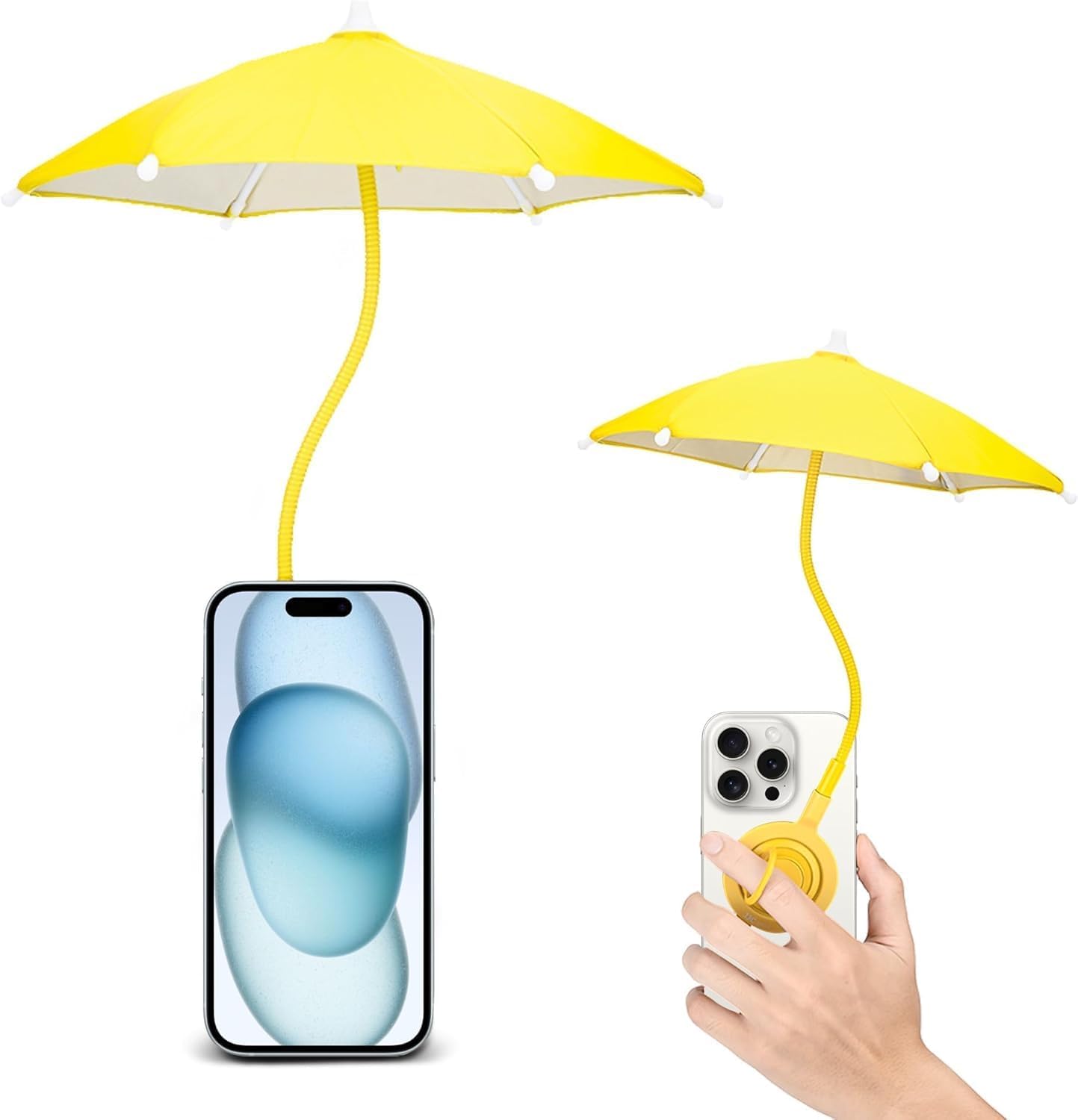 

Magnetic Cell Phone Umbrella for Sun,Universal Cute Phone Sunshade Shield Cover with 360°Adjustable Rotatable Phone Ring,Outdoor Anti-reflective Phone