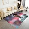 Soccer Player Action Area Rug Design for Dormitory Game Room Living Rooms Kitchen Antislip Carpet Office home decor Best for Christmas