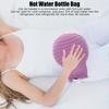 Hot Water Bottle Bag Explosionproof Silicone Hot Water Bottle with Knit Cover for Family Life 245ml