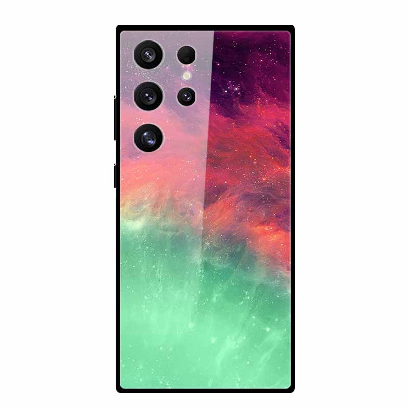 For Samsung Galaxy S25 Ultra Case S25Plus Luxury Tempered Glass Hard Back Cover for Galaxy S24Ultra 5G Phone Cases Fundas S 25