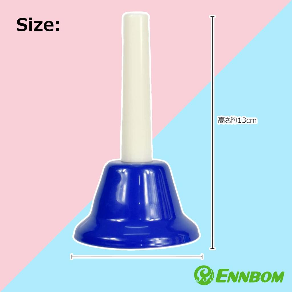 Ennbom Handbells, Music Bells, Kids' New Year's Gift, Percussion Instrument, 8-Color Set